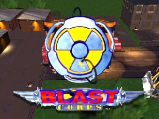 Blast Corps title screen for Nintendo 64